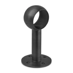 Rounded Center Post Bracket - Blackened Steel - 2" OD
