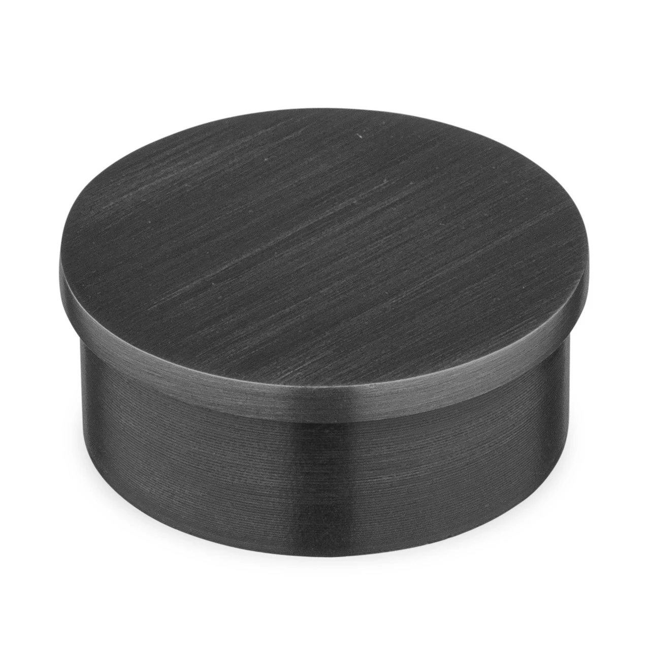 Flush Flat End Cap - Blackened Steel - 2" OD 3 Flush Flat End Cap - Blackened Steel - 2" OD