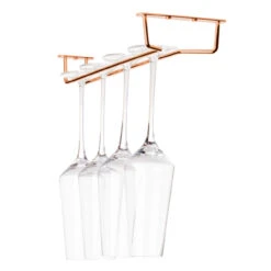 Glass Hanger Rack - Copper Plated - 12"L -Bar Essentials Shop BS VPS 12 COP Glass Hanger Rack Copper Plated 12L 02 69307.1671552951