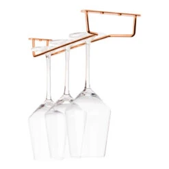 Glass Hanger Rack - Copper Plated - 12"L -Bar Essentials Shop BS VPS 12 COP Glass Hanger Rack Copper Plated 12L 03 55280.1671552951