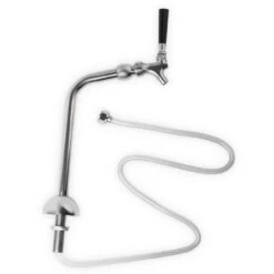 Axis Draft Beer Tower - Chrome - 1 Faucet -Bar Essentials Shop C530 Axis Draft Beer Tower Brass 1 Faucet 04 43525.1601057317