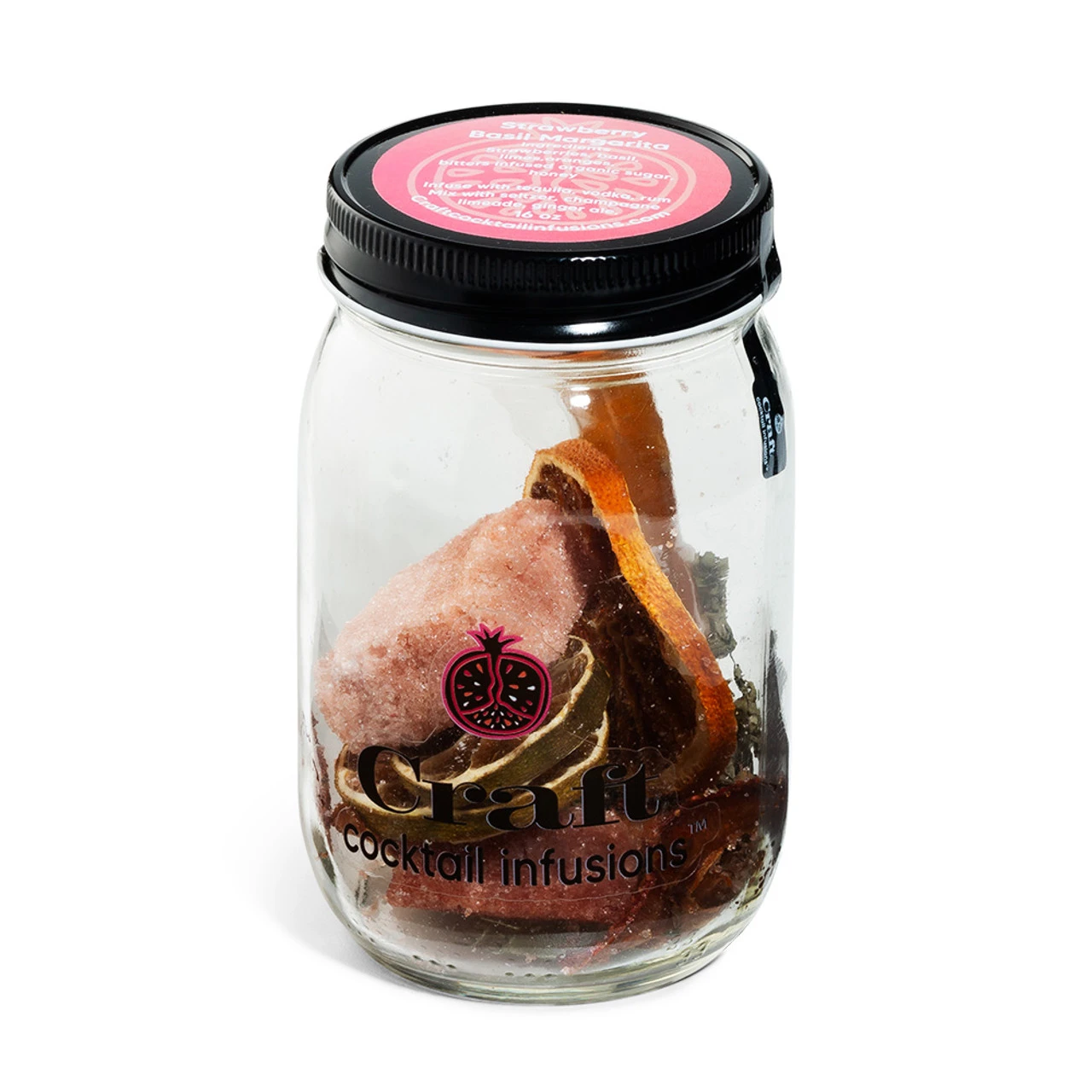 Craft Cocktail Infusions Strawberry Basil Margarita Infusion Jar - 16 Oz
