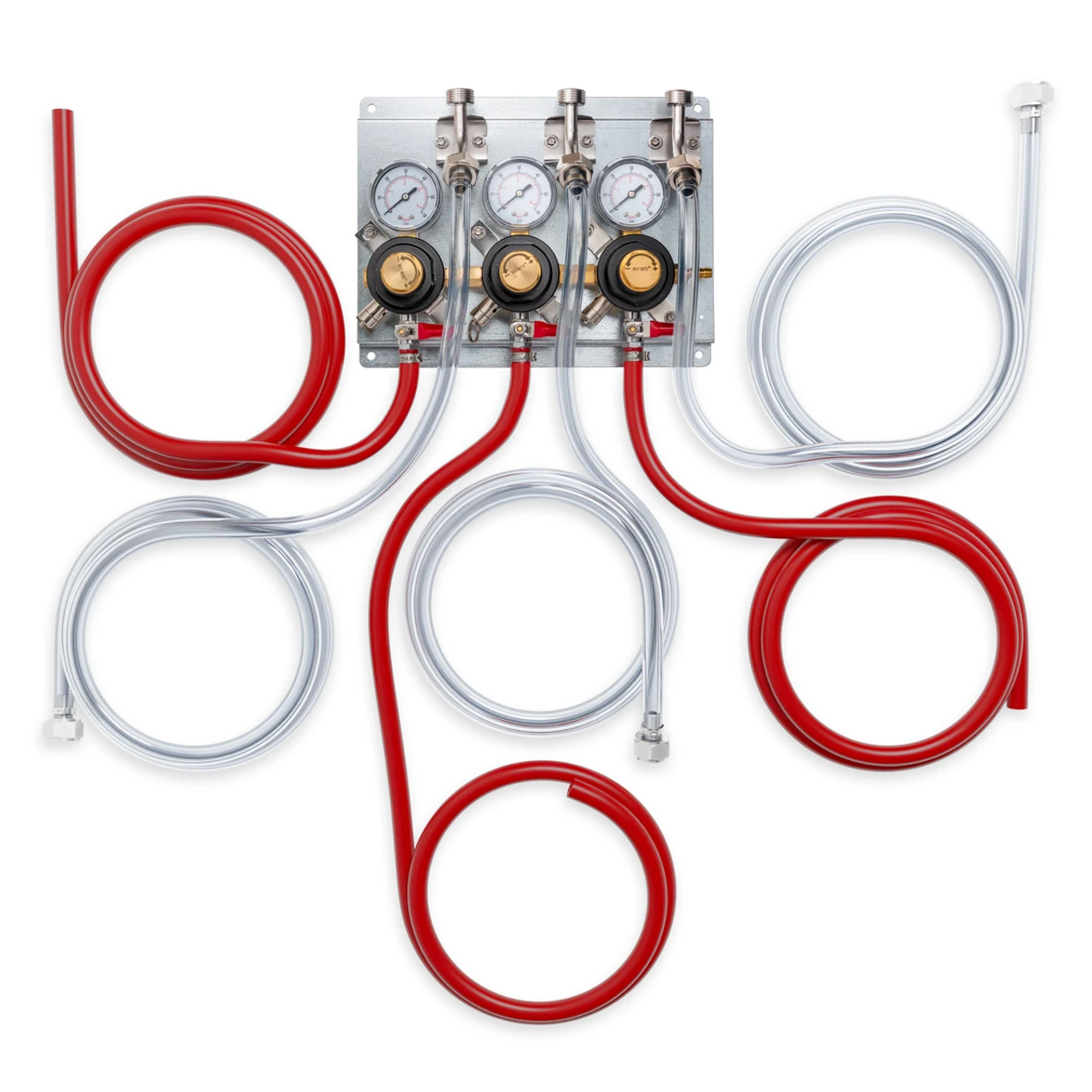 None BevRite 3-Way Secondary Air Regulator Panel With Hose Kit