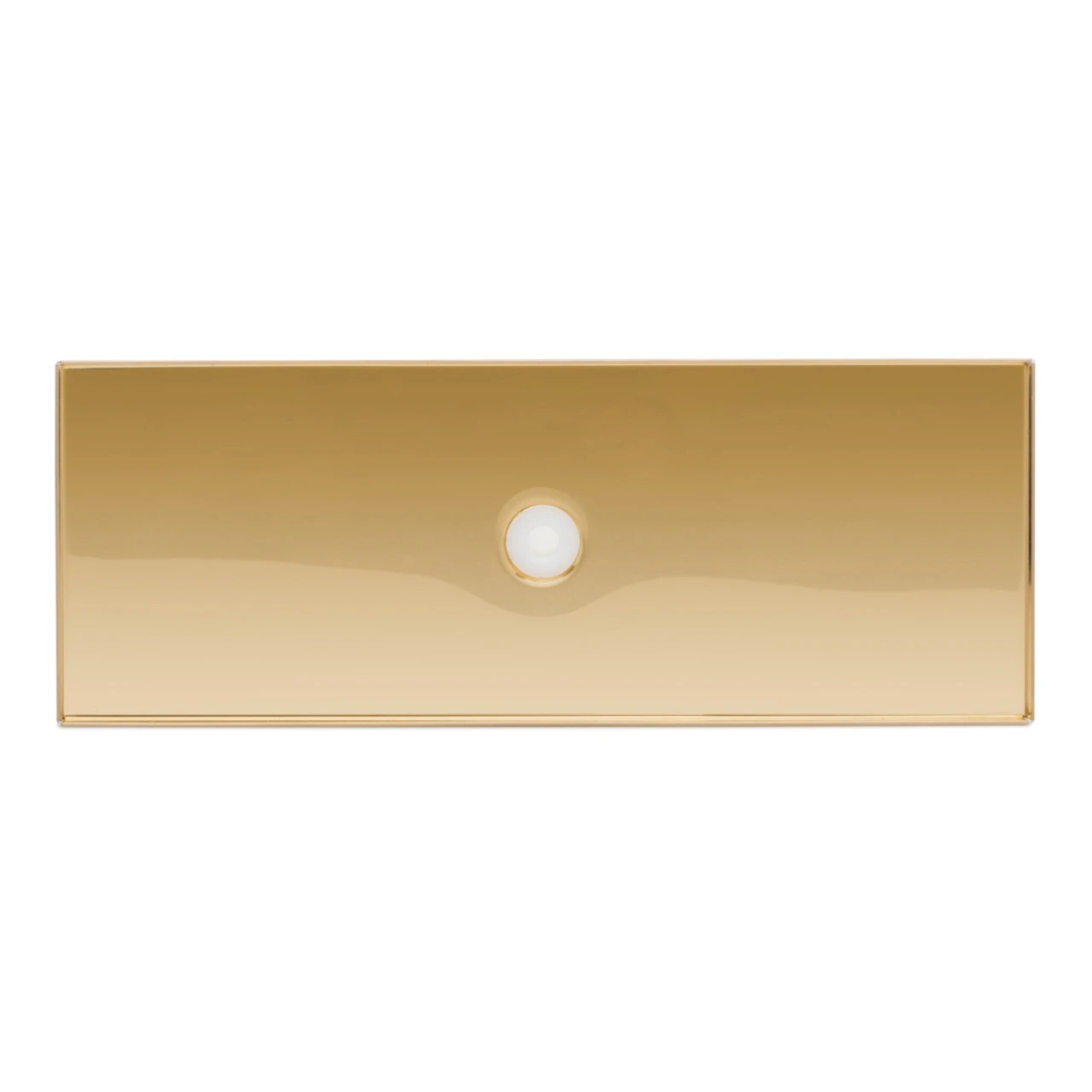 14 7/8" Counter Top Drip Tray - Brass Finish - With Drain - Image 3