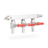 3-Way CO2 Distribution Bar With Safety