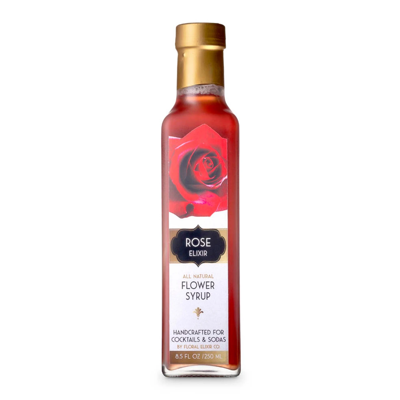 Floral Elixir Co. All Natural Rose Flower Syrup - 8.5 Oz 3 Floral Elixir Co. All Natural Rose Flower Syrup - 8.5 Oz