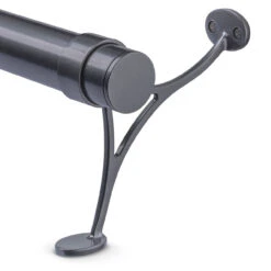 Combination Foot Rail Bracket - Gunmetal Grey - 2" OD -Bar Essentials Shop GRY 769912 2 Combination Foot Rail Bracket Gunmetal Grey 2 OD 04 82151.1595360047