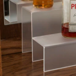 34-inch 2 Tier Liquor Bottle Shelf - Translucent -Bar Essentials Shop KEG 036 2T C 34 inch 2 Tier Liquor Bottle Shelf Transluscent 4 20924.1592504253