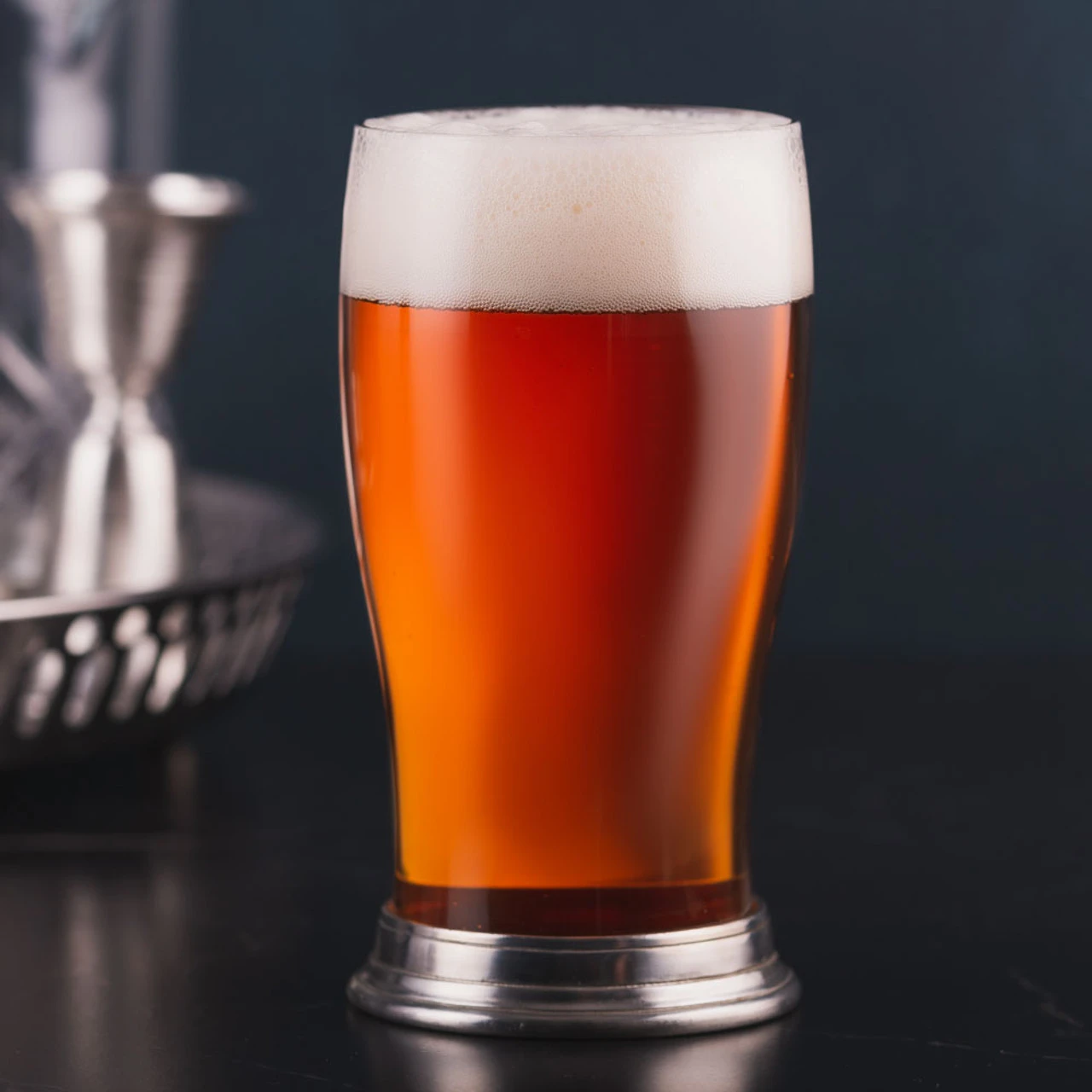 MATCH Handmade Italian Pewter Footed Imperial Pint Beer Glass - 20 Oz 5 MATCH Handmade Italian Pewter Footed Imperial Pint Beer Glass - 20 Oz - Image 3