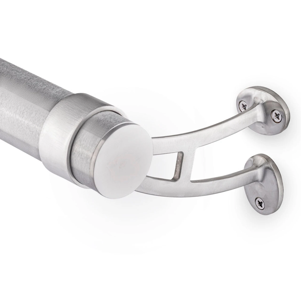 Bar Mount Foot Rail Bracket - Brushed Stainless Steel - 2" OD 6 Bar Mount Foot Rail Bracket - Brushed Stainless Steel - 2" OD - Image 4