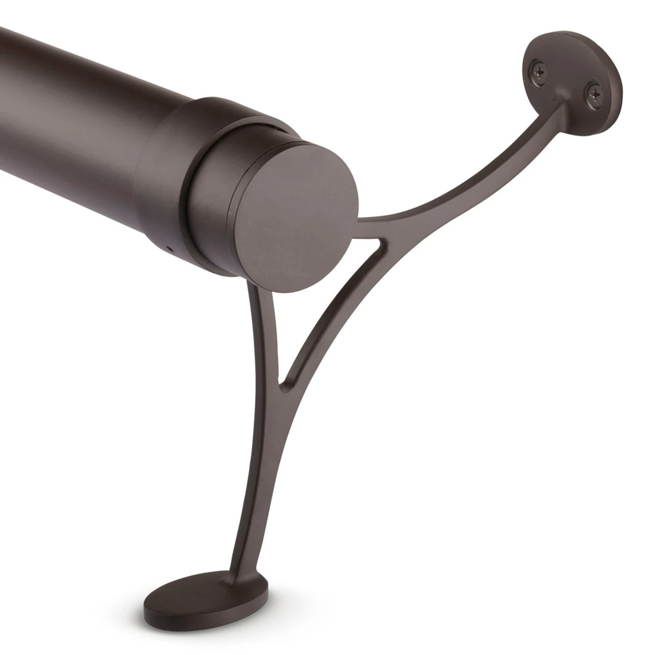 Combination Foot Rail Bracket - Oil Rubbed Bronze - 2" OD 6 Combination Foot Rail Bracket - Oil Rubbed Bronze - 2" OD - Image 4