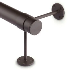90 Deg. Post Foot Rail Bracket - Oil Rubbed Bronze - 2" OD -Bar Essentials Shop ORB 76979 2 90 deg pt Post Foot Rail Bracket Oil Rubbed Bronze 2 OD 01 72091.1595361093