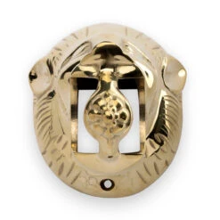 Lion Head Bar Rail Bracket - Polished Brass - 2" OD 10 Lion Head Bar Rail Bracket - Polished Brass - 2" OD -Bar Essentials Shop PB 201 2 Lion Head Bar Rail Bracket Polished Brass 2 OD 03 45564.1598456408