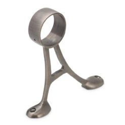 Floor Mount Foot Rail Bracket - Pewter - 2" OD