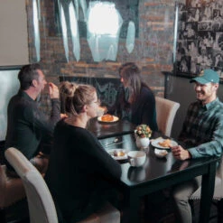 Hanging Protective Clear PVC Restaurant Partition - 54"W X 84"H -Bar Essentials Shop RPC84 A 19485.1612466309