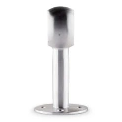 Rounded Center Post Bracket - Brushed Stainless Steel - 2" OD 9 Rounded Center Post Bracket - Brushed Stainless Steel - 2" OD -Bar Essentials Shop S336 2 Rounded Center Post Bracket Brushed Satin Stainless Steel 2 OD 02 18161.1592923136