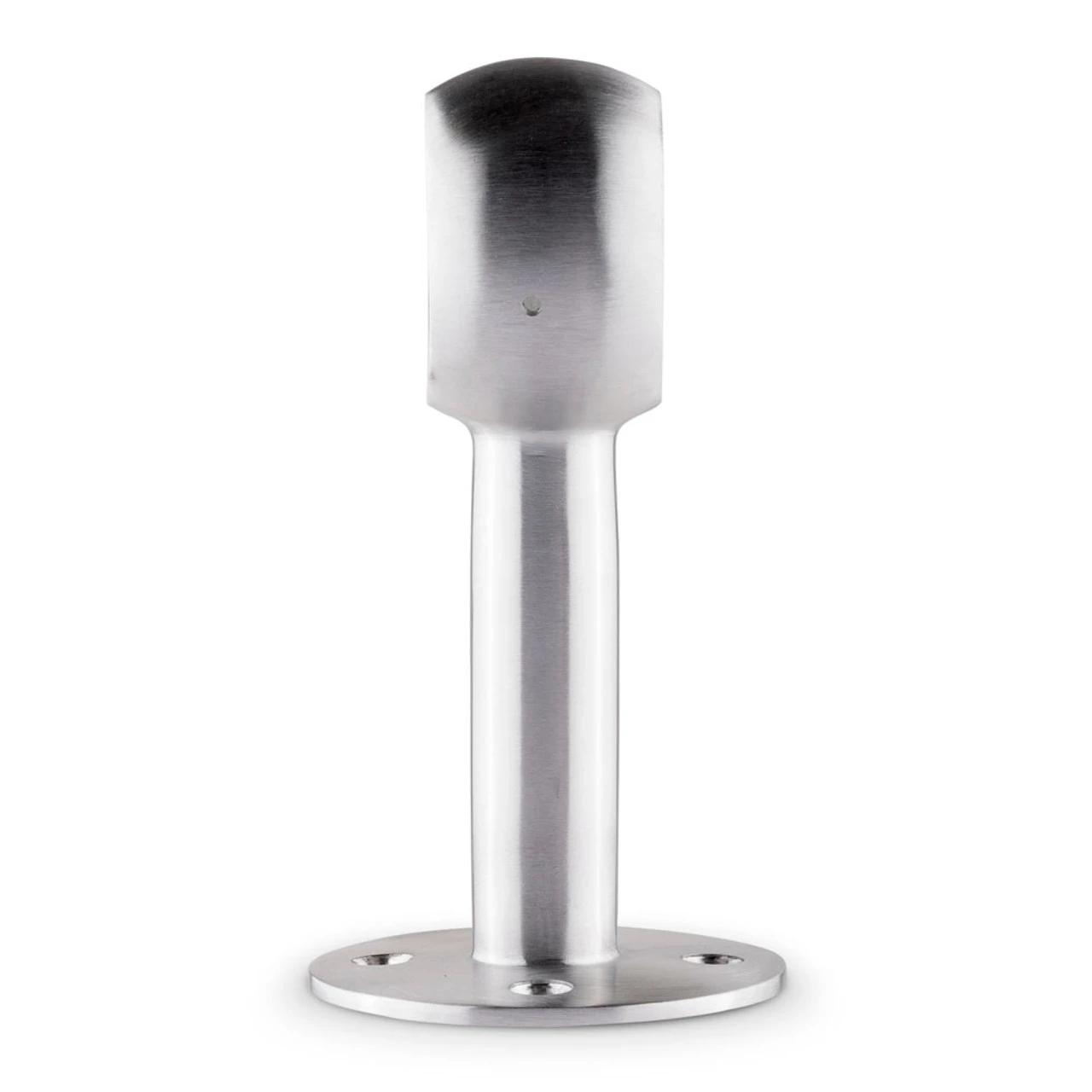 Rounded Center Post Bracket - Brushed Stainless Steel - 2" OD 5 Rounded Center Post Bracket - Brushed Stainless Steel - 2" OD - Image 3
