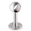 Rounded Center Post Bracket - Brushed Stainless Steel - 2" OD -Bar Essentials Shop S336 2 Rounded Center Post Bracket Brushed Satin Stainless Steel 2 OD 03 94943.1592923136