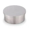 Flush Flat End Cap - Brushed Stainless Steel - 2" OD