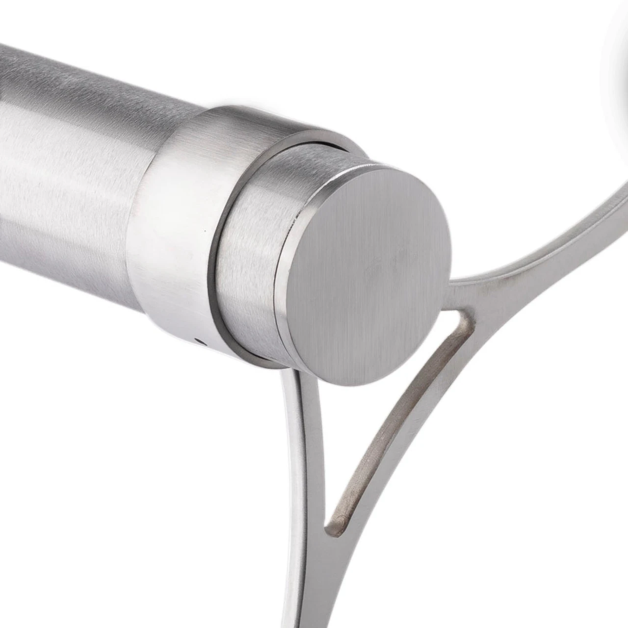 Flush Flat End Cap - Brushed Stainless Steel - 2" OD 5 Flush Flat End Cap - Brushed Stainless Steel - 2" OD - Image 3