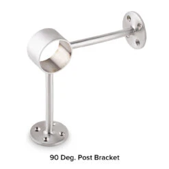 Brushed Stainless Steel Bar Foot Rail Kit -Bar Essentials Shop S979 2 90 deg pt Post Foot Rail Bracket Brushed Stainless Steel 2 OD 01 60140.1613655622