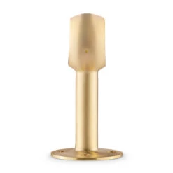 Rounded Center Post Bracket - Satin Brushed Brass - 2" OD -Bar Essentials Shop SB 336 2 Rounded Center Post Bracker Satin Brass 2 Inch OD 02 96380.1595361515