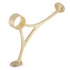Combination Foot Rail Bracket - Satin Brushed Brass - 1.5" OD -Bar Essentials Shop SB 76912 1 pt 5 Combination Foot Rail Bracket Brushed Satin Brass 1 pt 5 OD 01 56921.1609859080