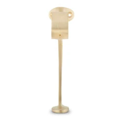 Combination Foot Rail Bracket - Satin Brushed Brass - 1.5" OD -Bar Essentials Shop SB 76912 1 pt 5 Combination Foot Rail Bracket Brushed Satin Brass 1 pt 5 OD 03 99590.1609859080