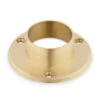 4" Wall Flange - Satin Brushed Brass - 2" OD