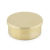 Flush Flat End Cap - Satin Brushed Brass - 1.5" OD 1 Flush Flat End Cap - Satin Brushed Brass - 1.5" OD -Bar Essentials Shop SB 76940 1 pt 5 Flush Flat End Cap Brushed Satin Brass 1 pt 5 OD 01 89114.1609863090