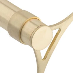 Flush Flat End Cap - Satin Brushed Brass - 1.5" OD -Bar Essentials Shop SB 76940 1 pt 5 Flush Flat End Cap Brushed Satin Brass 1 pt 5 OD 03 24295.1609863090