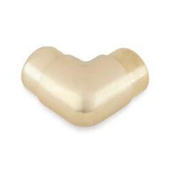Flush Elbow Fitting 90 Degree - Satin Brushed Brass - 1.5" OD
