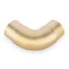 Curved Flush Elbow Fitting 90 Degree - Satin Brushed Brass - 2" OD -Bar Essentials Shop SB 76966 2 Curved Flush Elbow Fitting 90 Degree Brushed Satin Brass 01 37049.1595361943