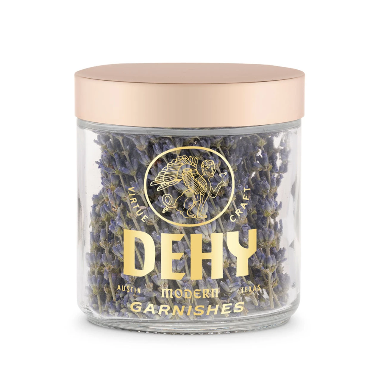 Hand Cut Dried Lavender Flowers Cocktail Garnish - 16 Oz Jar