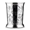Urban Bar Etched Tiki Stainless Steel Mint Julep Cup - 13.5 Oz