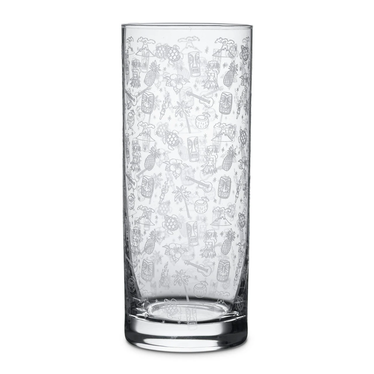Urban Bar Tiki Pattern Highball Cocktail Glasses - Set Of 6 - 10 Oz 4 Urban Bar Tiki Pattern Highball Cocktail Glasses - Set Of 6 - 10 Oz - Image 2