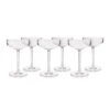 Urban Bar Iris Coupe Glasses - Shatterproof Tritan Plastic - 9.8 Oz - Set Of 6