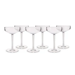 New Release 14 Urban Bar Iris Coupe Glasses - Shatterproof Tritan Plastic - 9.8 Oz - Set Of 6
