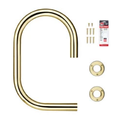 KegWorks Classic Service Bar Rail - Polished Brass - 2" OD -Bar Essentials Shop W901 PB KW KegWorks Classic Service Bar Rail Polished Brass 2 OD 03 11005.1604439154