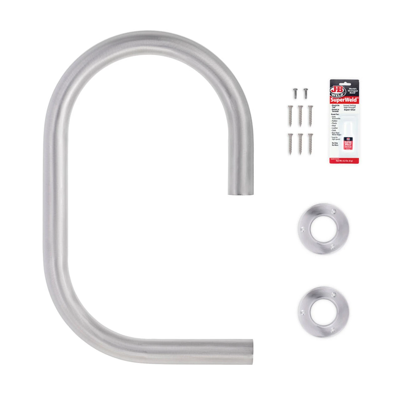 KegWorks Classic Service Bar Rail - Brushed Stainless Steel - 2" OD 5 KegWorks Classic Service Bar Rail - Brushed Stainless Steel - 2" OD - Image 3