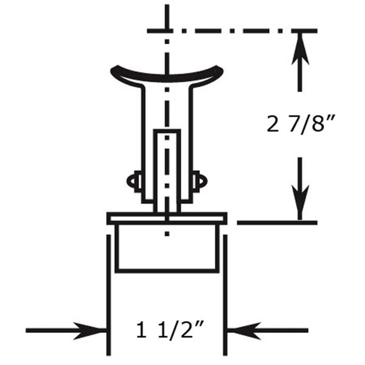 Adjustable Saddle Post - Polished Brass - 1.5" OD 4 Adjustable Saddle Post - Polished Brass - 1.5" OD - Image 2