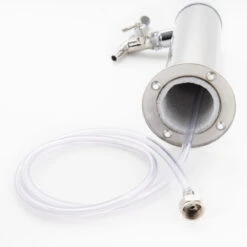 Draft Beer Tower - Stainless Steel - 3" Column - 1 Perlick 650SS Faucet -Bar Essentials Shop c173 525ss kit kit single tap draft tower stainless 3in with 630ss faucet 0015 13358.1612798166