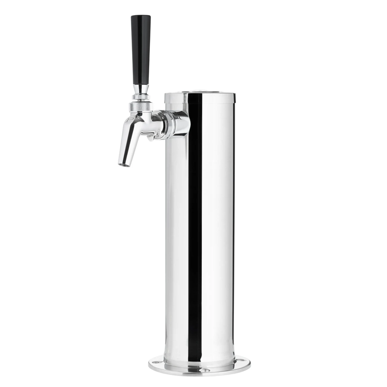 Draft Beer Tower - Stainless Steel - 3" Column - 1 Perlick 630PC Faucet 3 Draft Beer Tower - Stainless Steel - 3" Column - 1 Perlick 630PC Faucet