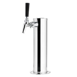 Draft Beer Tower - Stainless Steel - 3" Column - 1 Perlick 650SS Faucet