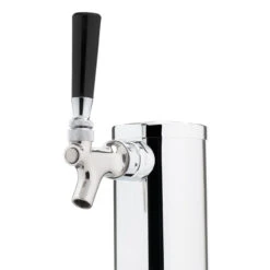 Draft Beer Tower - Stainless Steel - 3" Column - 1 Faucet -Bar Essentials Shop c173 polished stainless steel draft beer kegerator tower 0011 20000.1612798160