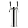 Draft Beer Tower - Stainless Steel - 3" Column - 2 Perlick 630SS Faucets -Bar Essentials Shop c175 525ss kit kit double tap draft tower stainless 3in 630ss faucets 0003 98456.1675702055
