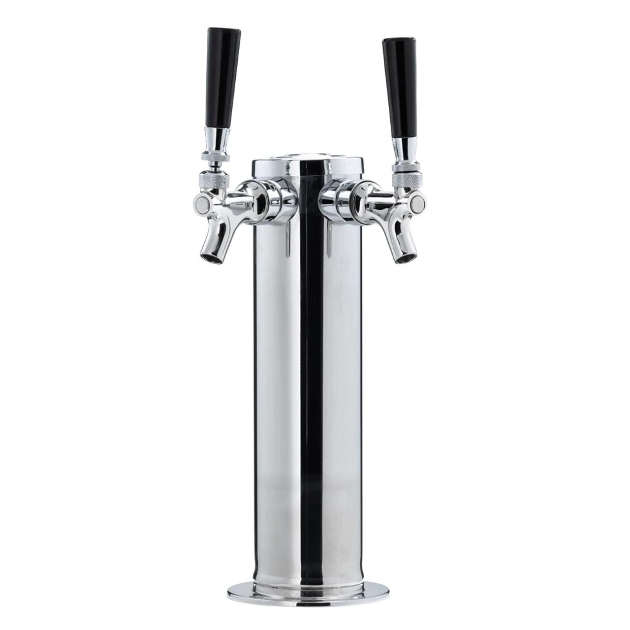 Draft Tower - 100% Stainless Steel Contact - 3" Column - 2 Faucet