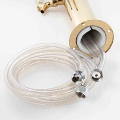 Draft Beer Tower - Brass - 3" Column - 3 Faucets -Bar Essentials Shop c502 triple tap brass draft beer kegerator tower 3 inches diameter 0025 98535.1590769527