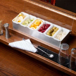 Bar Garnish Tray In Stainless Steel - 6 Compartments 8 Bar Garnish Tray In Stainless Steel - 6 Compartments -Bar Essentials Shop cdp 6 cocktail bar garnish tray stainless steel 6 compartments 2 90649.1590769636