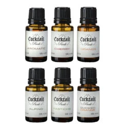 Cocktail Punk Cocktail Bitters Travel Pack - Includes Six 0.5 Oz Bottles